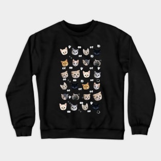 trending cats pattern Crewneck Sweatshirt